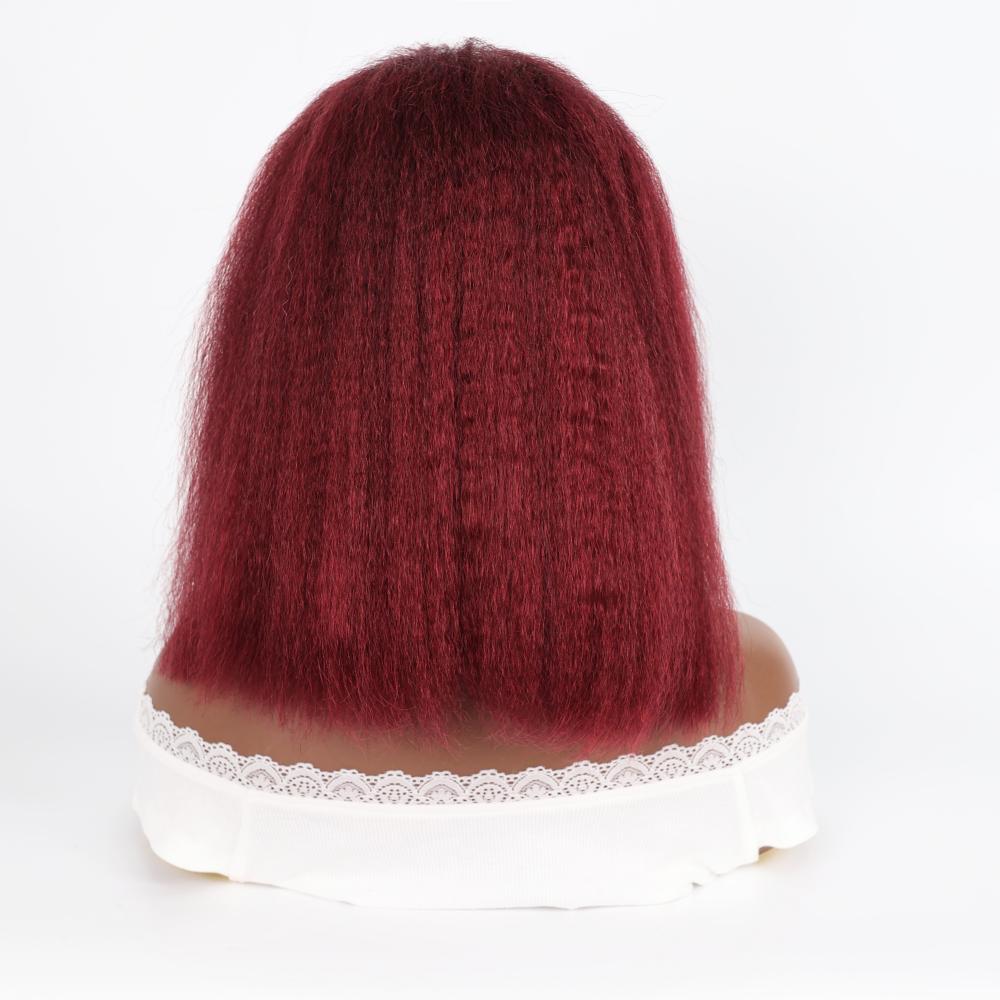 DORIMY 100% Human Hair Wigs 10-14Inch BOB short hair 180% density 13×4 Small Curly Frontal Wig For Woman