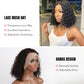 DORIMY Wig Short Bob Hair Wig Nature Black Human Hair Brazilian Curly Transparent 13x4 Deep Wave Lace Frontal Wigs For Black Women