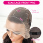 DORIMY 180% Density Natural Black Hair Color 16-34Inch Wavy Lace Frontal Wig For Woman