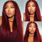 DORIMY 99J Burgundy Lace Front Wig Human Hair 16-34 Inch Small Curly 13x6 Human Hair Lace Front Wigs for Women
