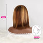 DORIMY Short Highlight 4/27 180% Density Bob Wigs Colored Lace Front 100% Human Hair Wigs 13x4 Bone Straight Lace Frontal Wig For Woman