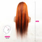 DORIMY Highlight 4/350 Bone Straight 180% 13x6 Lace Frontal Human Hair Wigs Brazilian Ginger Orange Brown Piano Colored Human Hair Wigs