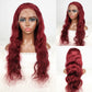 DORIMY 99j 13x6 Transparent Lace Front Wigs Human Hair Pre Plucked with Baby Hair 180 Density 16-34Inch Wavy Lace Frontal Wig For Woman