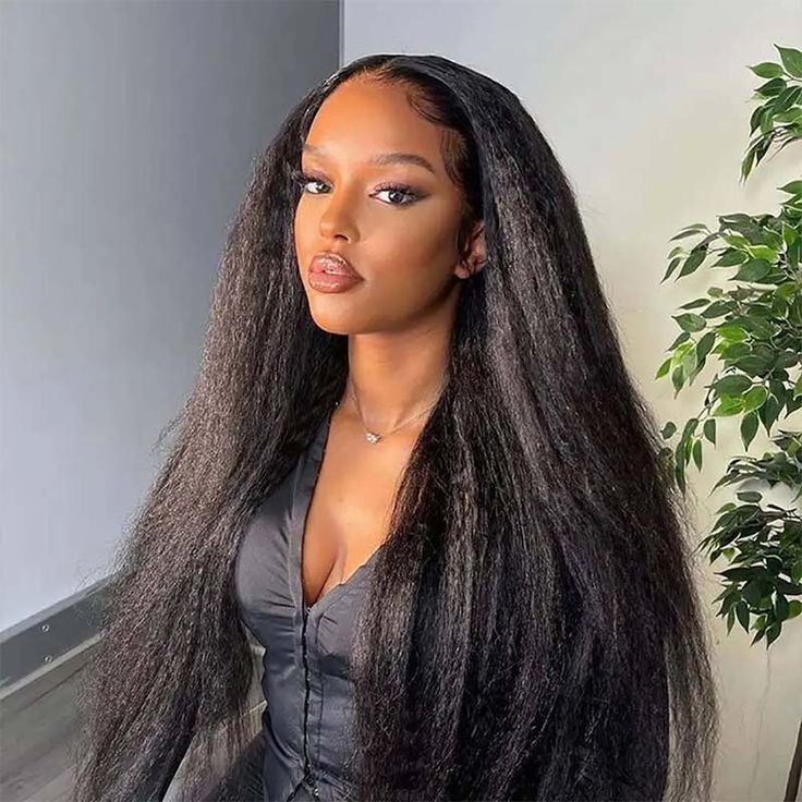 DORIMY 180% Density Natural Black Hair Color 16-34Inch Small Curly Hair Lace Frontal Wig For Woman
