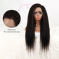 DORIMY 180% Density Natural Black Hair Color 16-34Inch Small Curly Hair Lace Frontal Wig For Woman