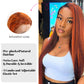 DORIMY Highlight 4/350 Bone Straight 180% 13x6 Lace Frontal Human Hair Wigs Brazilian Ginger Orange Brown Piano Colored Human Hair Wigs