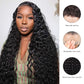 DORIMY 180% Density Natural Black Hair Color 16-34Inch Curly hair Lace Frontal Wig For Woman