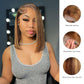 DORIMY Short Highlight 4/27 180% Density Bob Wigs Colored Lace Front 100% Human Hair Wigs 13x4 Bone Straight Lace Frontal Wig For Woman