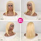 DORIMY Wig 613 Blonde Bob Hair Wig Human Hair Lace Frontal Wig Brazilian Straight Bob Wig Lace Front Human Hair Wig for Women