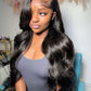 DORIMY 180% Density Natural Black Hair Color 16-34Inch Wavy Lace Frontal Wig For Woman