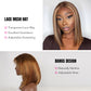 DORIMY Short Highlight 4/27 180% Density Bob Wigs Colored Lace Front 100% Human Hair Wigs 13x4 Bone Straight Lace Frontal Wig For Woman