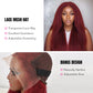 DORIMY 99J Burgundy Lace Front Wig Human Hair 16-34 Inch Small Curly 13x6 Human Hair Lace Front Wigs for Women