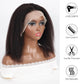 DORIMY 1B Black 13x4 Bob Straight Hair 10-14Inch 180 Density 100% Human Hair Wigs Small Curly hair Lace Frontal Wig For Woman