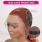 DORIMY 180 Density 4/350 Ginger Deep Wave 16-34Inch 13x6 Lace Front Wig Orange Curly Human Hair Lace Frontal Wigs Wavy Hair