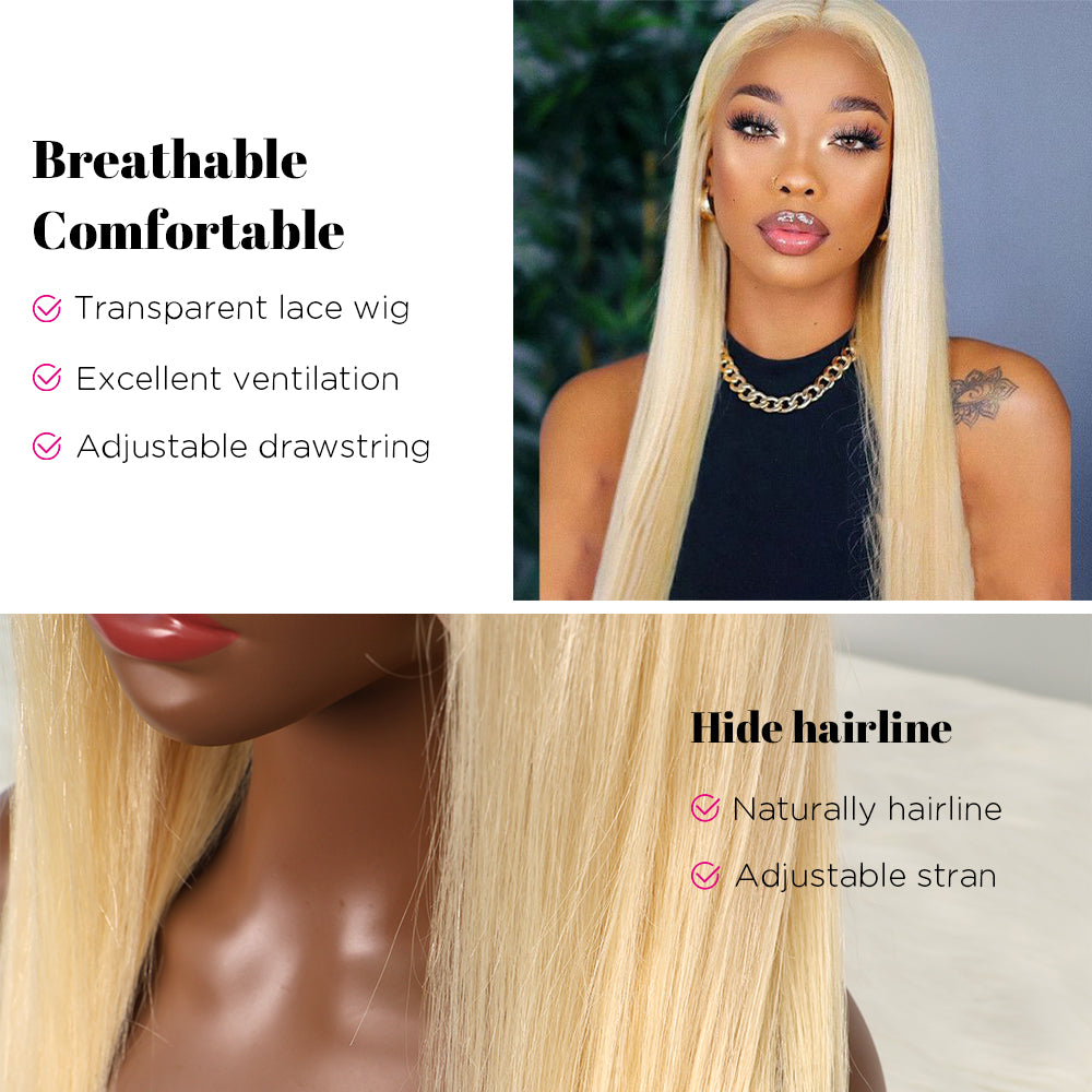 DORIMY 613 Lace Front Wig Human Hair 16-40 Inch Straight 13x6 transparent lace Wigs for Women