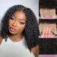 DORIMY Wig Short Bob Hair Wig Nature Black Human Hair Brazilian Curly Transparent 13x4 Deep Wave Lace Frontal Wigs For Black Women