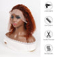 DORIMY Water Wave Short Bob Lace Front Human Hair Wigs Brazilian Transparent Lace Frontal Wigs 4/350 Color hair wigs