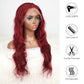 DORIMY 99j 13x6 Transparent Lace Front Wigs Human Hair Pre Plucked with Baby Hair 180 Density 16-34Inch Wavy Lace Frontal Wig For Woman