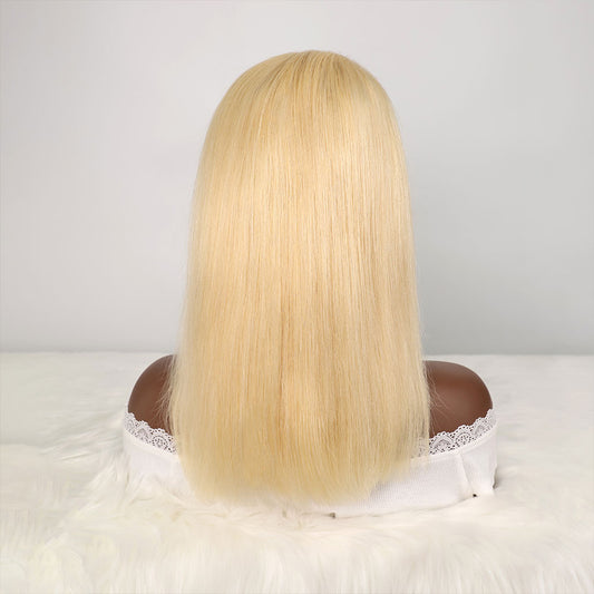 DORIMY Wig 613 Blonde Bob Hair Wig Human Hair Lace Frontal Wig Brazilian Straight Bob Wig Lace Front Human Hair Wig for Women